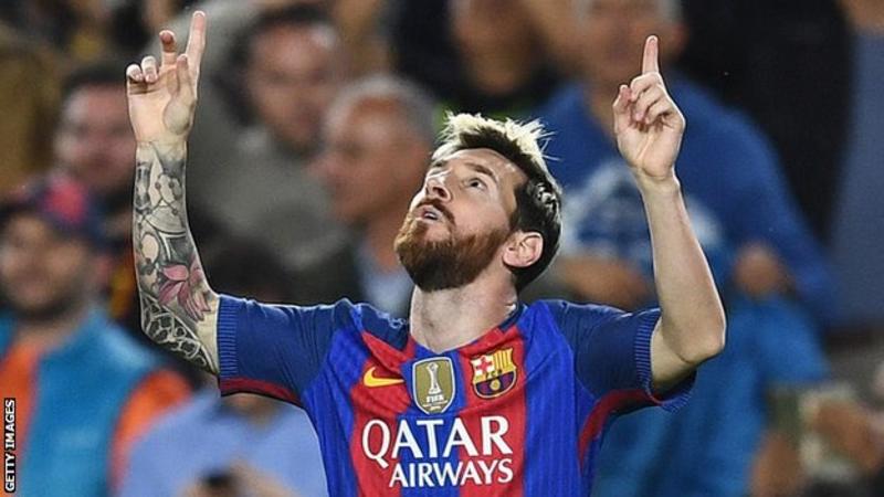 Lionel Messi Celebrates 500th Barcelona Goal Kasapa102 5fm