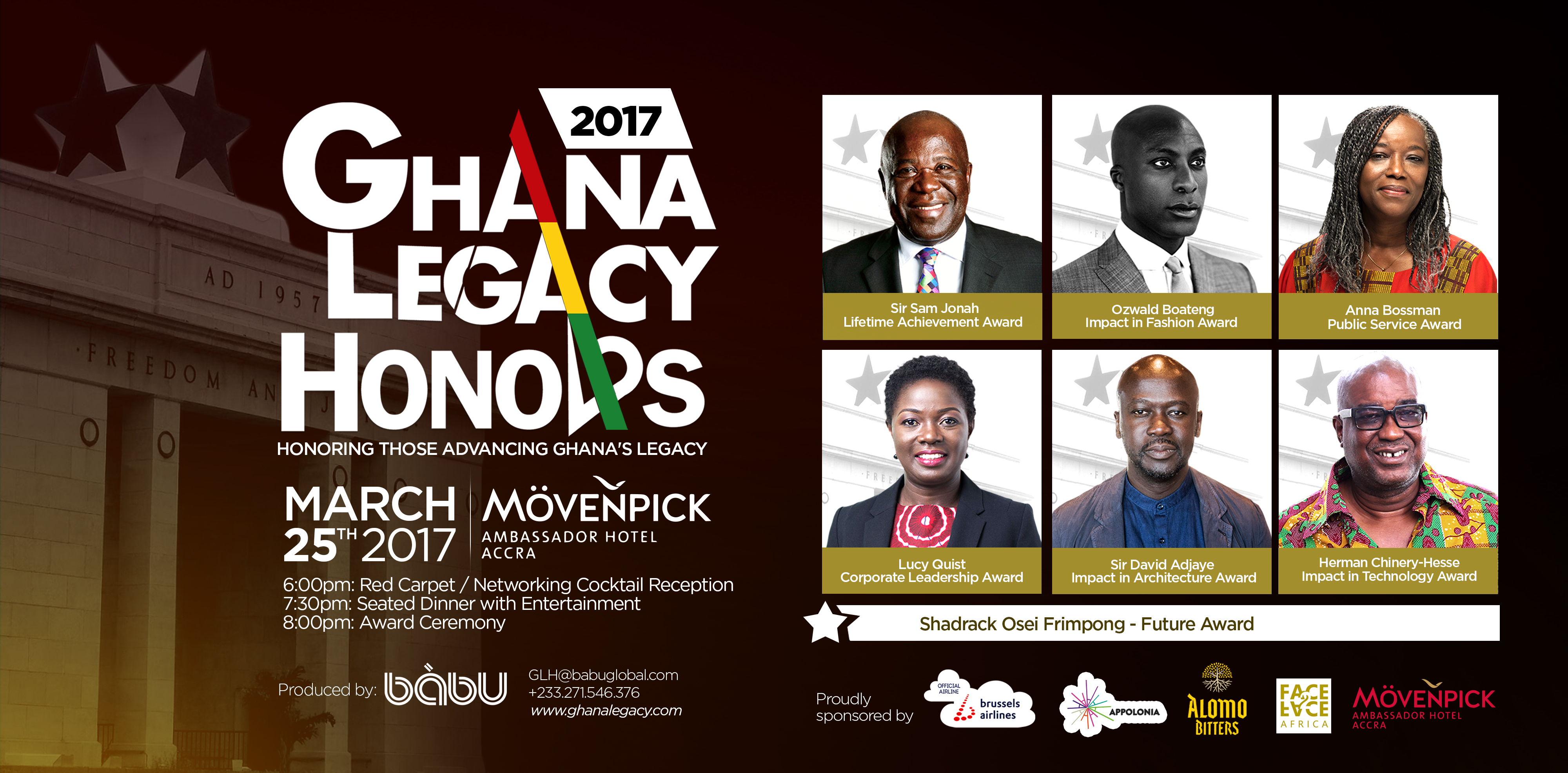 Sam Jonah, Ozwald Boateng, Anna Bossman, Others To Be Honoured @ Ghana ...